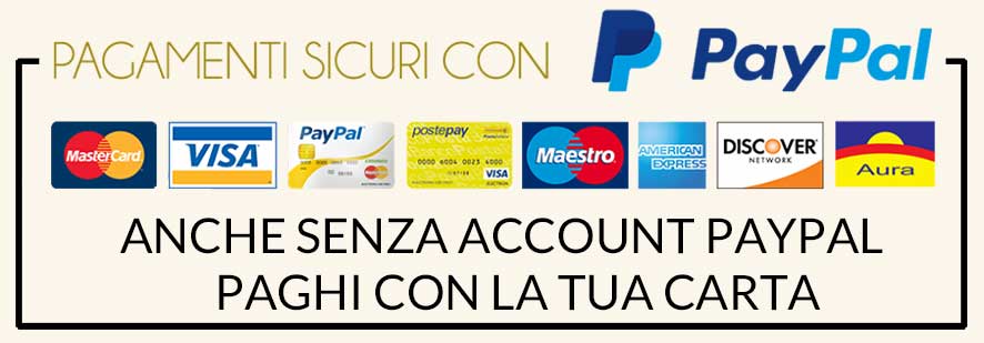 GE.FO. nutrition Srl: Pagamenti sicuri grazie a PayPal. Anche senza account PayPal paghi con la tua carta di credito